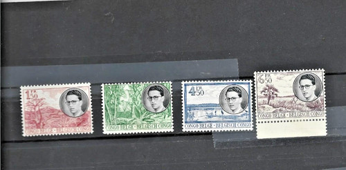 Congo belge série - belge, timbres