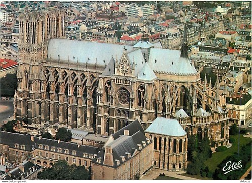 Carte postale reims - -,