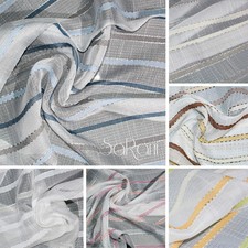 Store Ambrosia Type Lin Rayures 1 Panneau 140x290 CM Différentes Couleurs