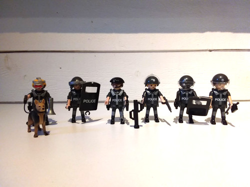 Playmobil lot policiers squat - playmobil,