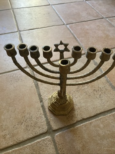 Menorah chandelier laiton - menorah, 9