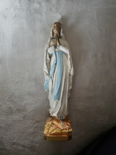 Statuette vierge platre - vierge,