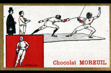 IMAGE CHROMO CHOCOLAT MOREUIL / ESCRIME Fleuret / SPORT-LOISIRS