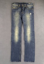 Jean Distressed Diesel Safado W28 L34 Bleu Stonewash Streetwear Punk Rock