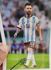 Postale Signé - Lionel Messi