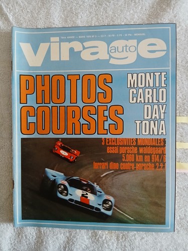 Virage auto 1970 daytona - auto, n°3/1970