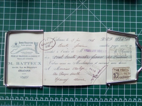 Mandat 1916 batteux bande - mandat,