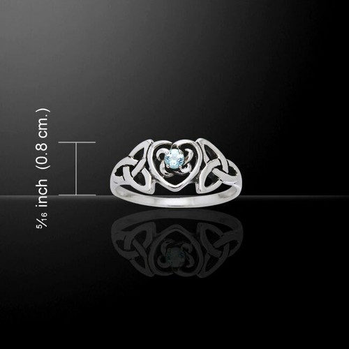 Bague cœur verre - en, en