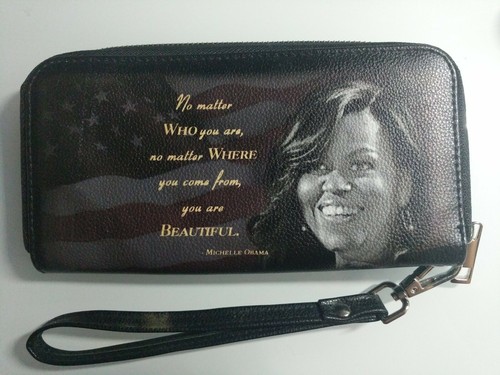 Michelle obama faux leather - obama,