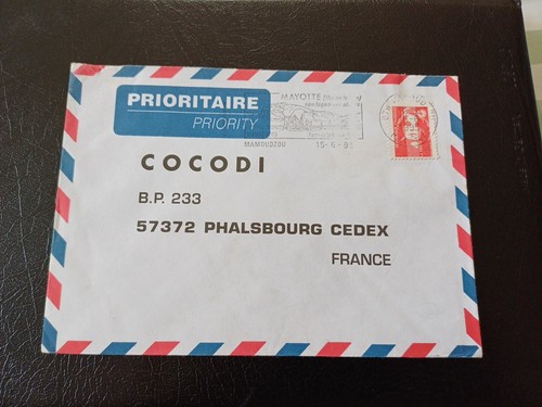 Lettre mayotte timbre tvp - lettre,