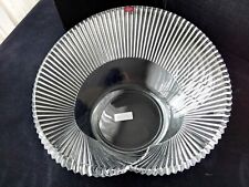 Centre de table en cristal d'Arques Modèle Haute Couture  35 cm   COUP DE BALAI