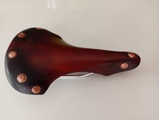 Selle Cuir Ancien vélo IDEALE