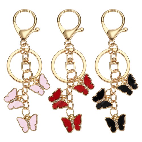 Porte clés papillon émaillé - porte-clés,