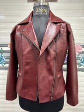 Veste en cuir véritable