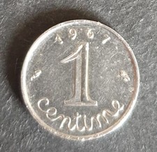 Centime 1967 épi - 1,