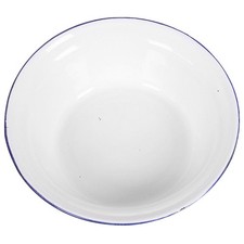  Bol En Émail Vintage Mélangeur Bassin De L'émail Rétro Récipient À Soupe