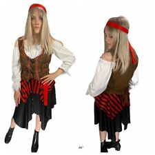 Costume De Pirate Des Caraïbes Pour Filles Et Femmes, Robe Fantaisie UK 8-12