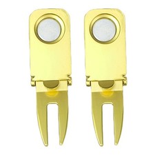 Accessoire Golf 2 Pièces Support Magnétique avec Outil de Réparation Divot et
