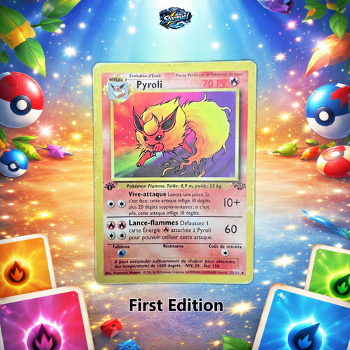 Carte pokemon pyroli 64 - carte, 19/64