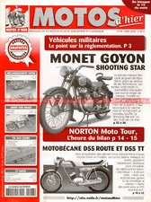 MOTOS D'HIER  96 MONET GOYON 200 Shooting Star MOTOBECANE D 55 D55 TT Rétroméga