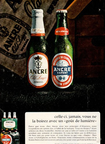 Publicité ancienne bière