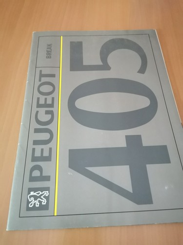 Catalogue brochure peugeot 405 - brochure,