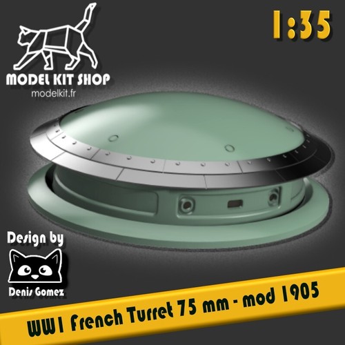 Ww1 tourelle 75mm - ww1,