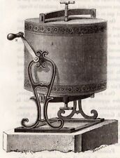 GRAVURE 1890 ENGRAVING INDUSTRIE GRANDE GLACIERE DE TOSELLI