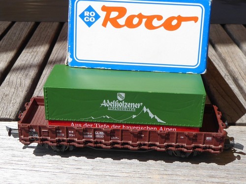 Roco wagon plat - h0, avec