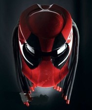 TOP PREDATOR HELMET CUSTOM DEADPOOL MASK (CERTIFIÉ DOT & ECE )