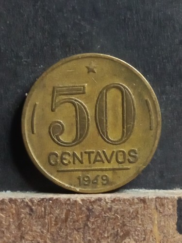 Pièce monnaie brésil 50 - brésil,