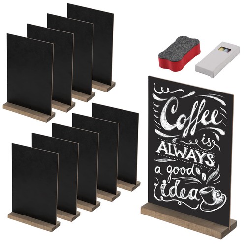 10pcs tableau noir effaçable - tableau, noir,