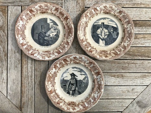 Assiettes parlantes gien - parlantes,