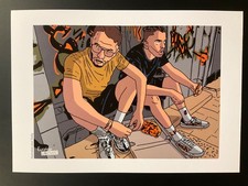 Dessin Eugénie Lavenant revue Zadig Marseille tirage laser tags street art 