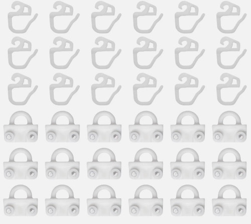 Ikea kvartal curtain hooks - ,
