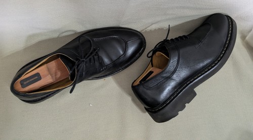 Heschung black leather split - black,