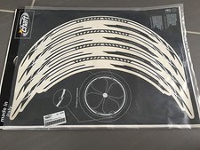 DECO AUTOCOLLANT STICKERS CHAFT NEUF LISERET DE JANTES ROUE TRIBAL DELUX BLANC