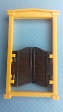PLAYMOBIL Western -* Cadre porte jaune pour saloon avec 2 battants marrons (SL)
