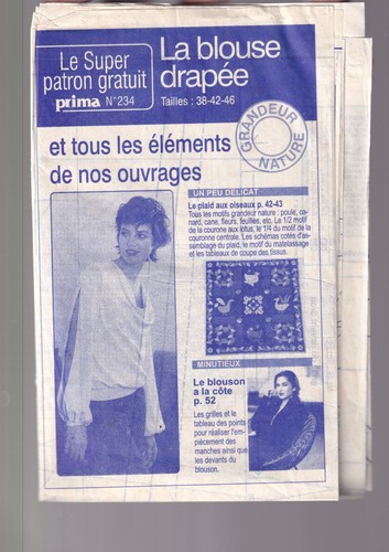 Patron prima 234 blouse - prima, n°234