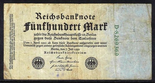 Allemagne 1923 billet