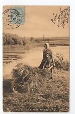 AGRICULTURE CAMPAGNE scenes champetres vie agricole foin brouette retour au logi