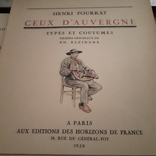 ceux d'auvergne  HENRI POURRAT