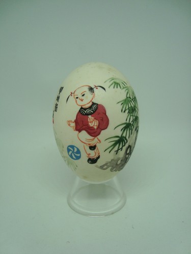 Oeuf peint main - à, décor