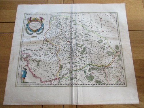 Carte 1650 beauvais - , creil