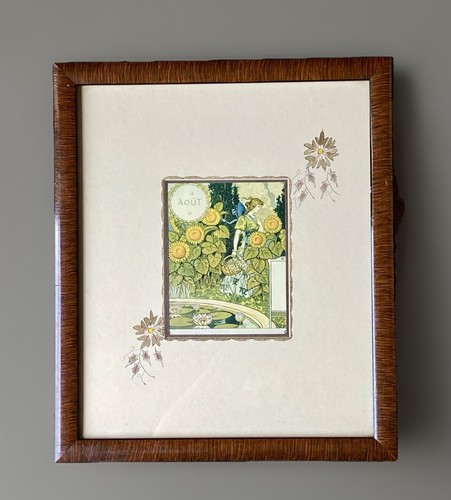 Antique art nouveau - art, framed