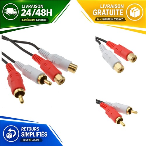 Câble audio rca stéréo - câble,