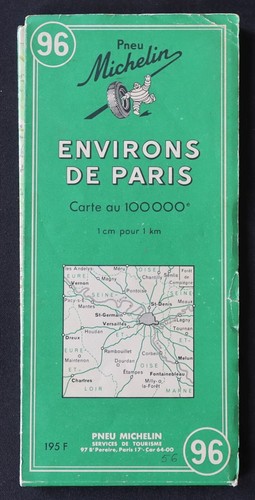 Carte michelin environs de - carte, 96