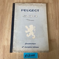 Peugeot 504 diesel Indenor XD90 description technique caractéristiques