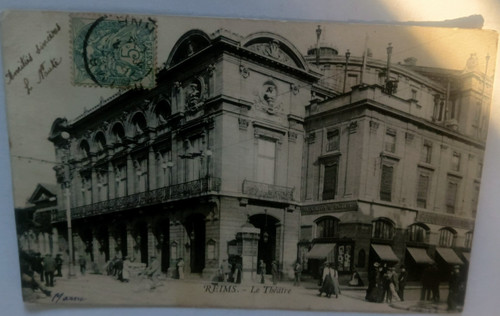Cpa reims theatre - cpa-,