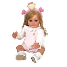 22Pouces Reborn Doll Mignon Fille Poupée Jouet Imperméable Silicone Vinyle Corps